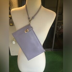 PRADA Pochette Saffiano Leather Lavender Clutch - NEVER USED